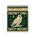 Snowy Owl Square Matchbox