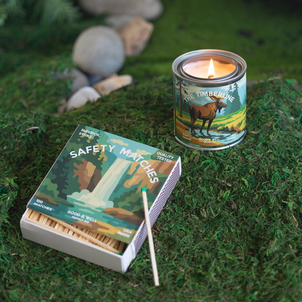 Waterfall &amp; Moose Square Matchbox