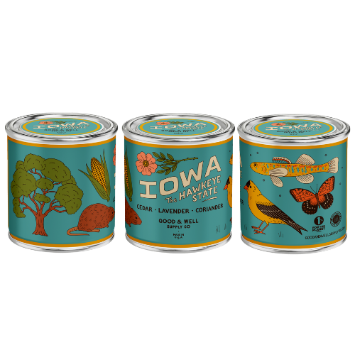 Iowa State Candle